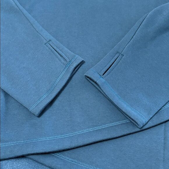 Athleta Cozy Karma Asymmetrical Pullover Sweatshirt 3X Enchanted Blue 383402 - Picture 14 of 16